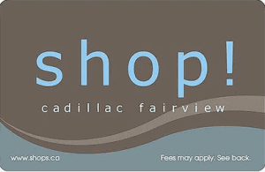 Cadillac Fairview Prepaid Gift Card